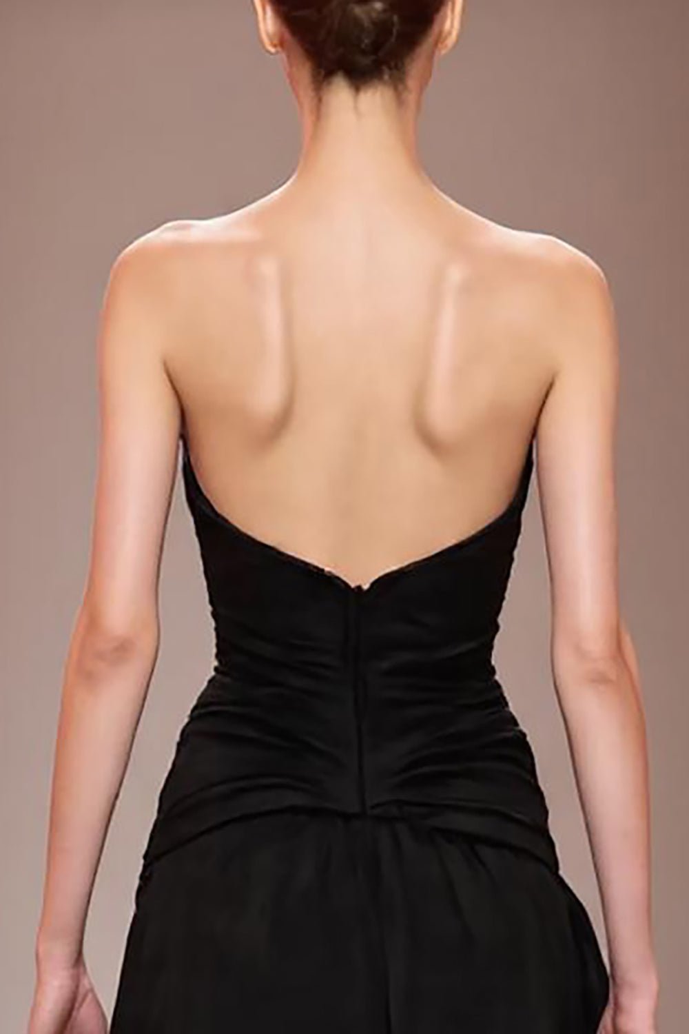 Sparkly Black A Line Beaded Sweetheart Long Formal Dress with Slit