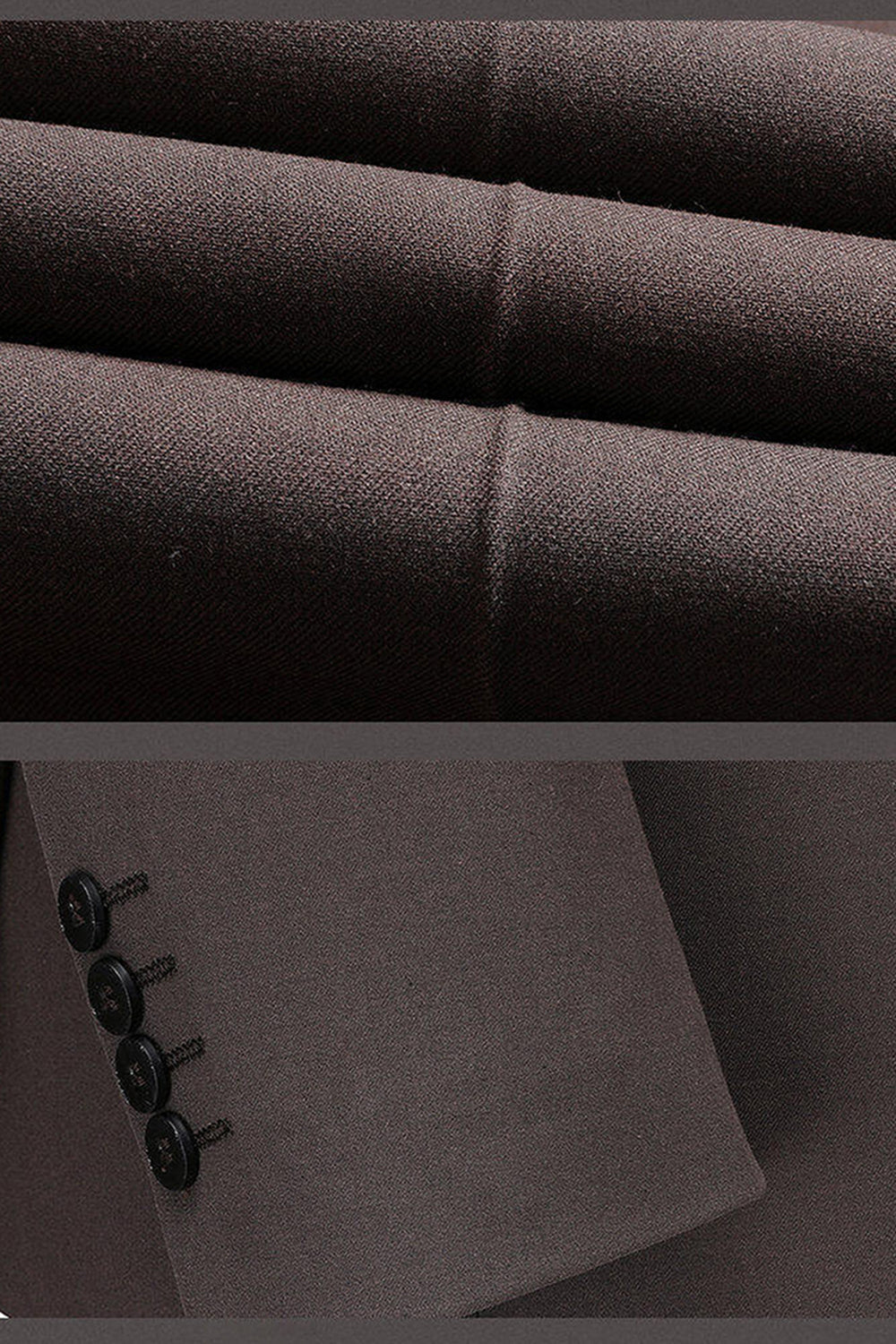 Coffee Notched Lapel 2 Pieces Slim Fit Men's Suit