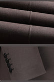 Coffee Notched Lapel 2 Pieces Slim Fit Men's Suit