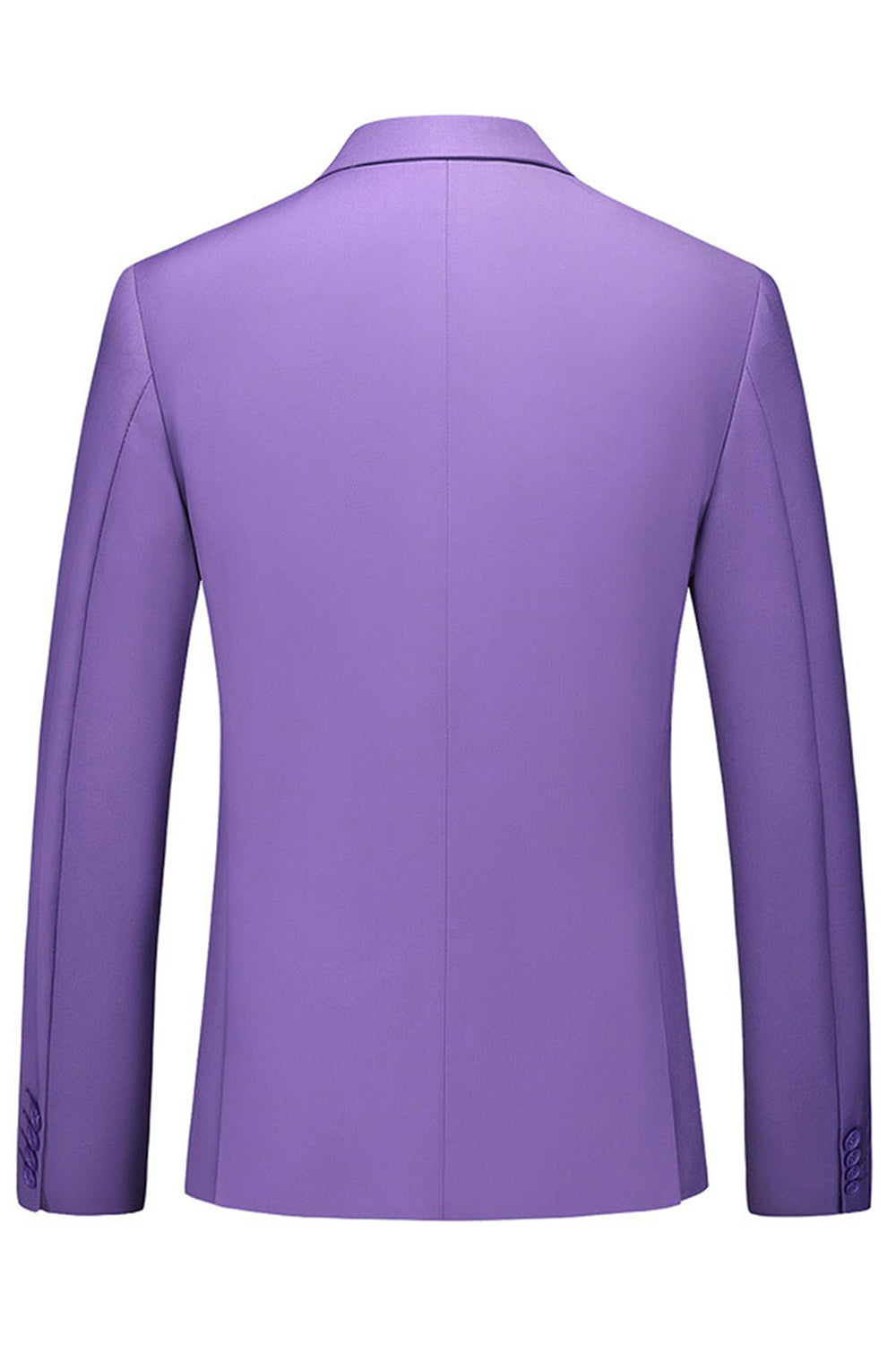 Men's 3 Pieces Violet One Button Notched Lapel Prom Suits