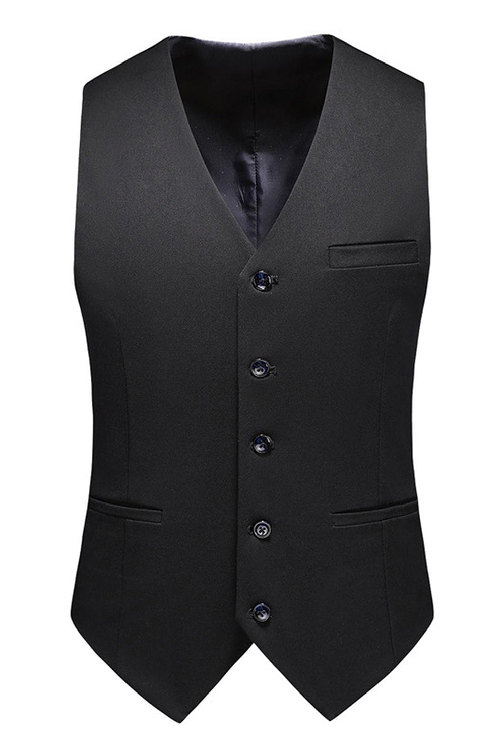 Black Peak Lapel Double Breasted 3 Pieces Men's Prom Suits