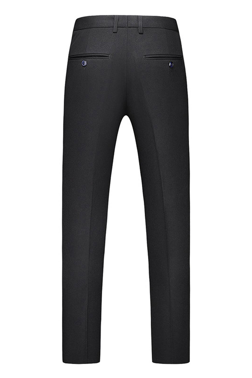 Black Peak Lapel Double Breasted 3 Pieces Men's Prom Suits