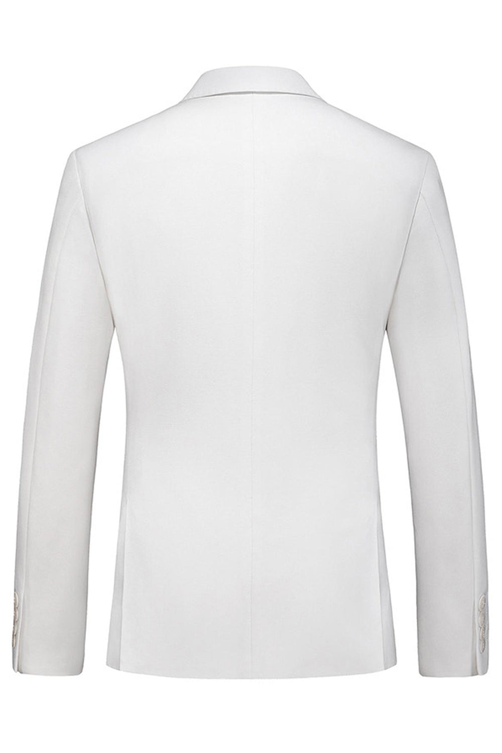 Black Peak Lapel Double Breasted 3 Pieces Men's Prom Suits