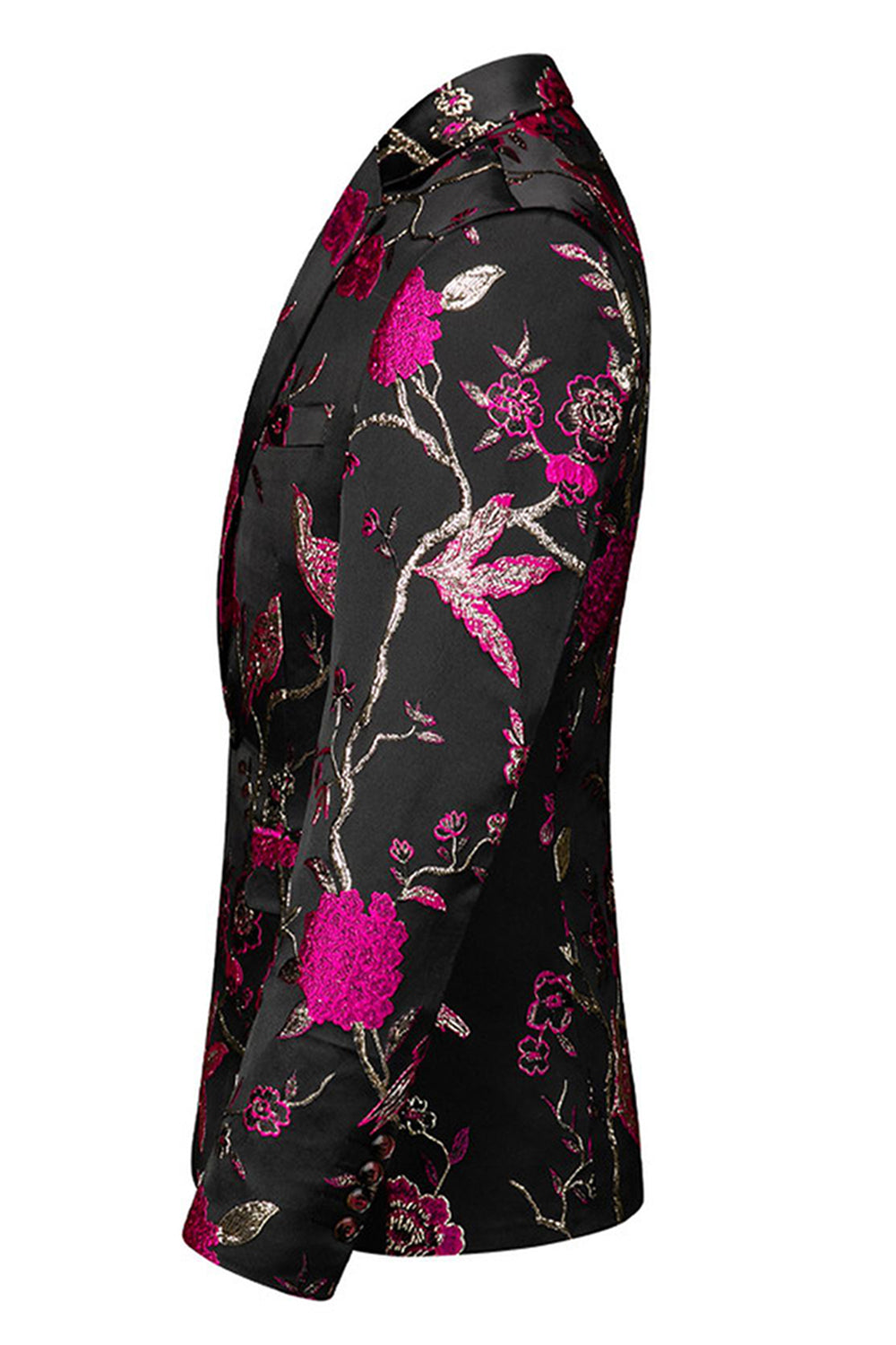 Notched Lapel Jacquard 2 Piece Purple Men's Prom Suits