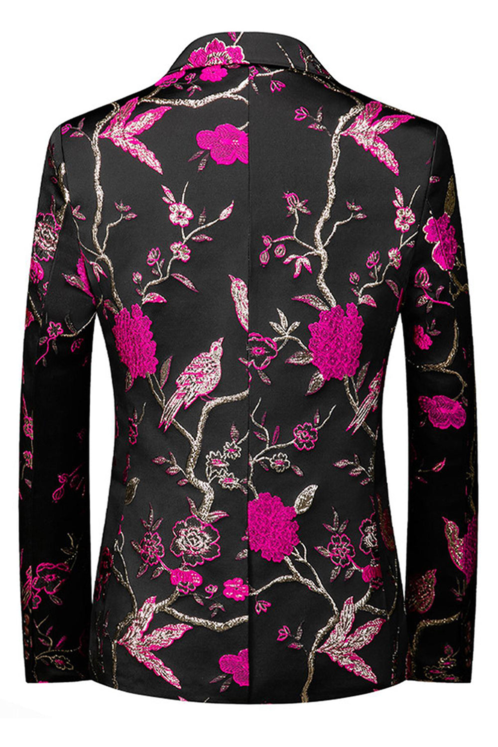 Notched Lapel Jacquard 2 Piece Purple Men's Prom Suits