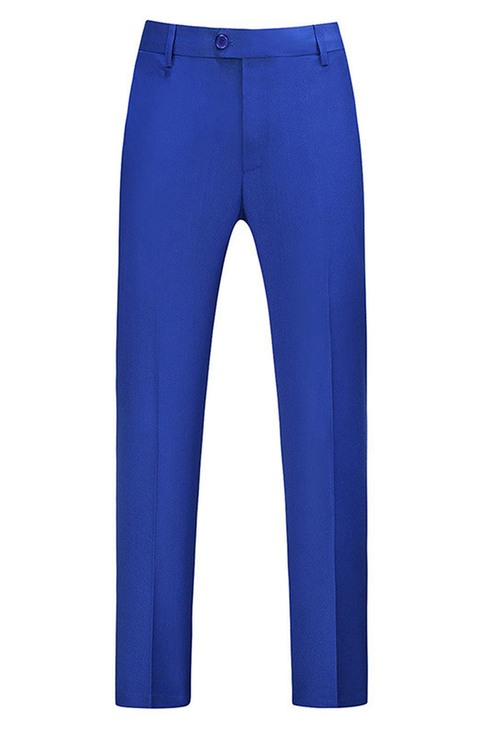 Blue Notched Lapel 3 Piece Jacquard Men's Prom Suits