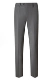 Grey Striped 2 Piece Peak Lapel Single Breasted Men's Prom Suits