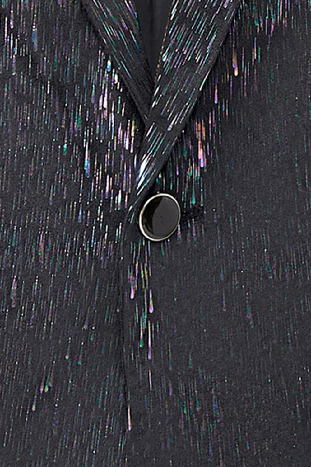 Sparkly Black Floral Notched Lapel 2 Piece Men's Prom Suits