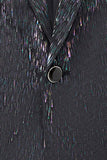 Sparkly Black Floral Notched Lapel 2 Piece Men's Prom Suits