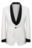 Black Shawl Lapel One Button 3-Piece Men's Prom Suits
