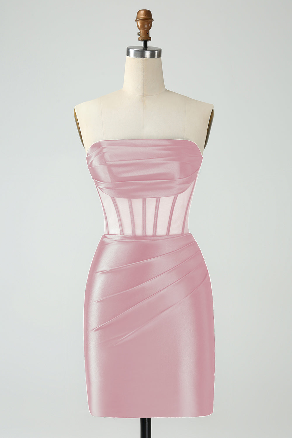 Dark Green Corset Strapless Bodycon Short Cocktail Dress