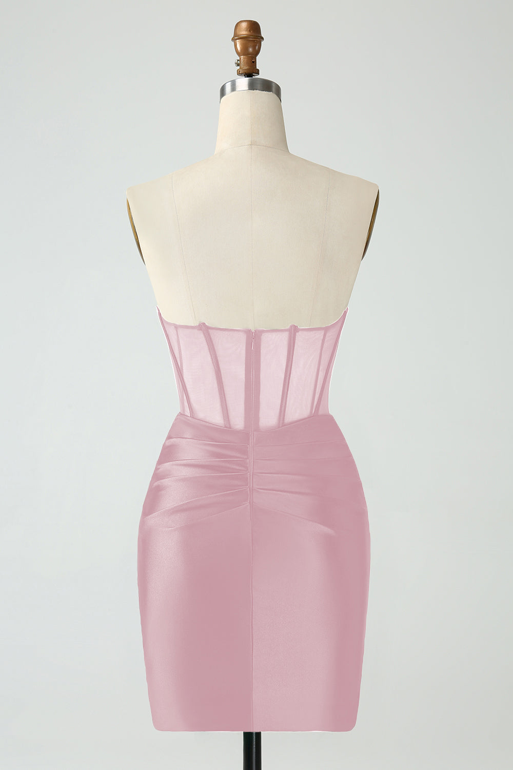 Dark Green Corset Strapless Bodycon Short Cocktail Dress