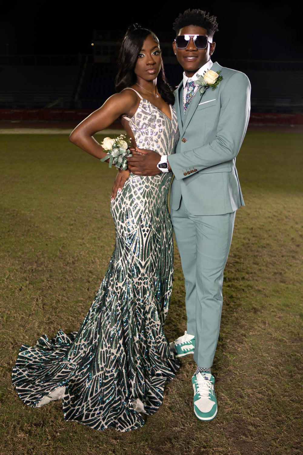 Mint 3 Piece Notched Lapel Men Formal Wedding Suits