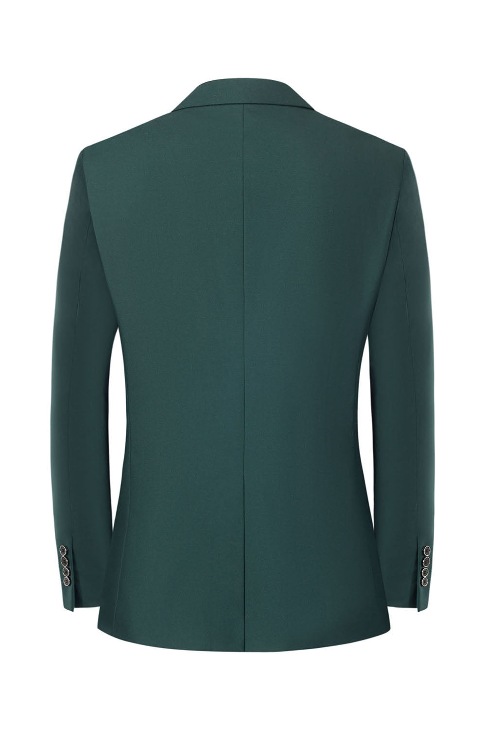 Men's Dark Green 2-Piece Notched Lapel Slim Fit Wedding Suits