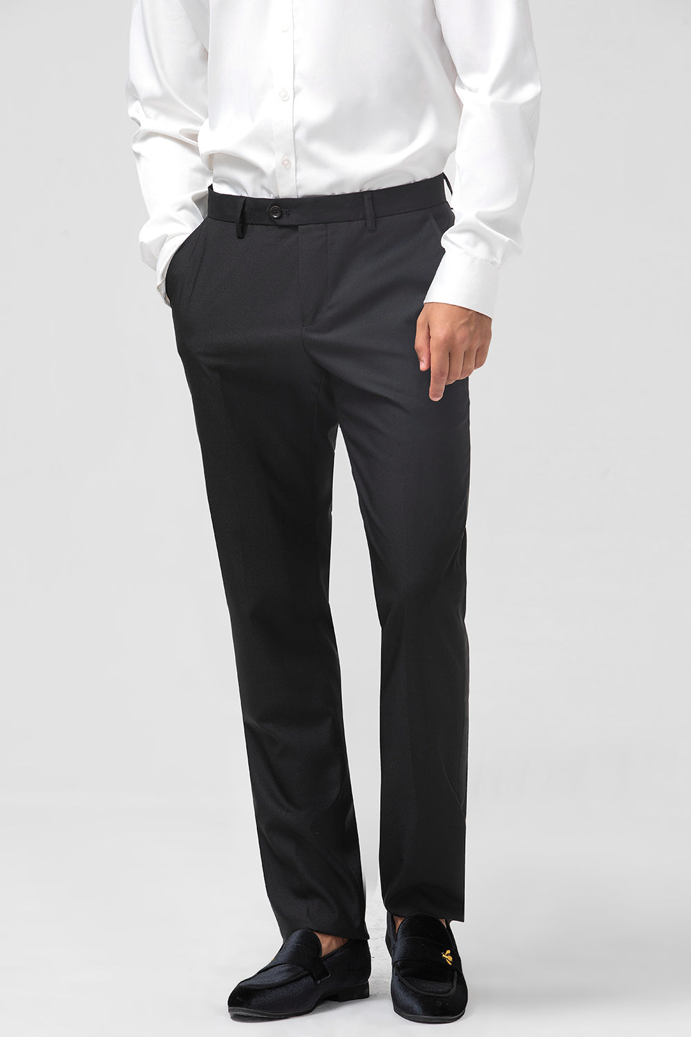 Black Shawl Lapel 3-Pieces Slim Fit Men's Wedding Suits