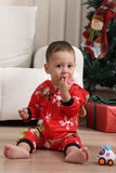Matching Onesie for Women Men Family Hooded Red Pajamas One Piece Christmas Pajamas Set