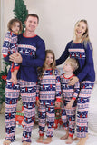 Red Winter Reindeer Printed Christmas Family Matching Pajamas