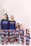 Red Winter Reindeer Printed Christmas Family Matching Pajamas
