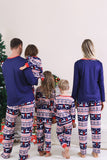 Red Winter Reindeer Printed Christmas Family Matching Pajamas