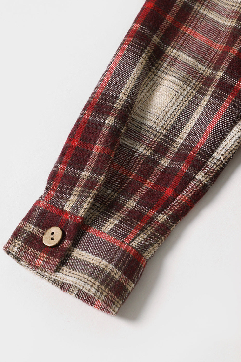 Red Plaid Velvet Long Sleeves Holiday Family Matching Pajamas