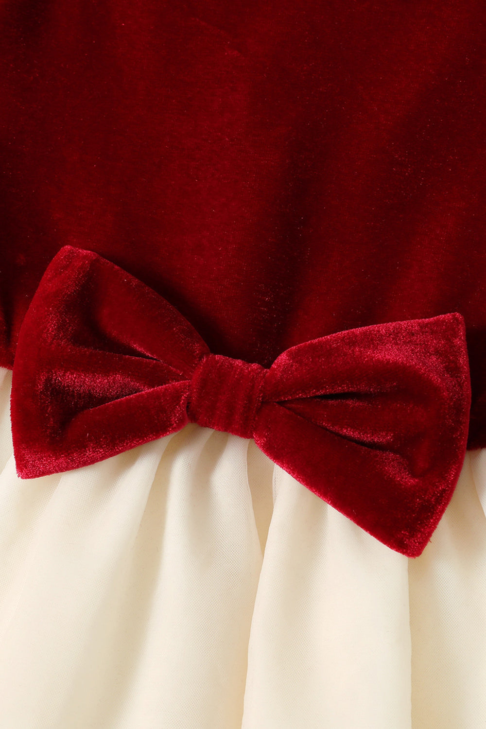 Red Plaid Velvet Long Sleeves Holiday Family Matching Pajamas