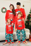 Red Merry Christmas Santa Printed Family Matching Pajamas