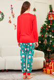 Red Merry Christmas Santa Printed Family Matching Pajamas