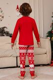 Red Tree Printed Long Sleeves Christmas Family Matching Pajamas