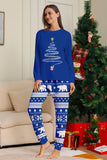 Red Tree Printed Long Sleeves Christmas Family Matching Pajamas