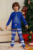 Red Tree Printed Long Sleeves Christmas Family Matching Pajamas