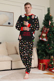 Red Christmas Cozy Printed Long Sleeves Family Matching Pajamas