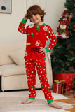 Red Christmas Cozy Printed Long Sleeves Family Matching Pajamas