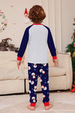 Grey Blue Snowman Printed Christmas Family Matching Pajamas