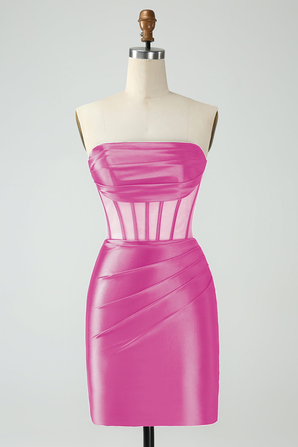 Dark Green Corset Strapless Bodycon Short Cocktail Dress