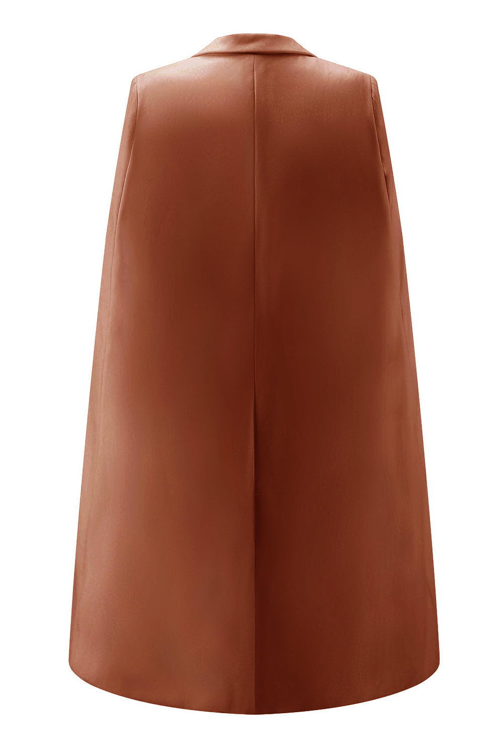 White Satin Peak Lapel Bodycon Mini Work Dress with Cape