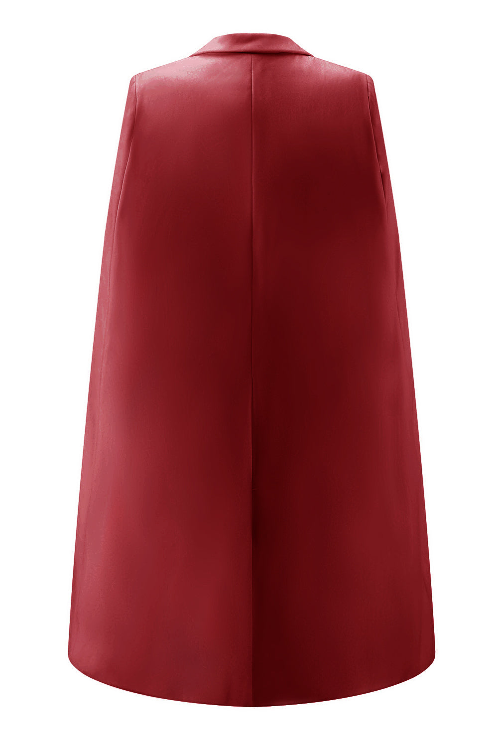 White Satin Peak Lapel Bodycon Mini Work Dress with Cape