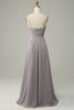 Load image into Gallery viewer, Spaghetti Straps Terracotta Sleeveless Long Bridesmaid Dress