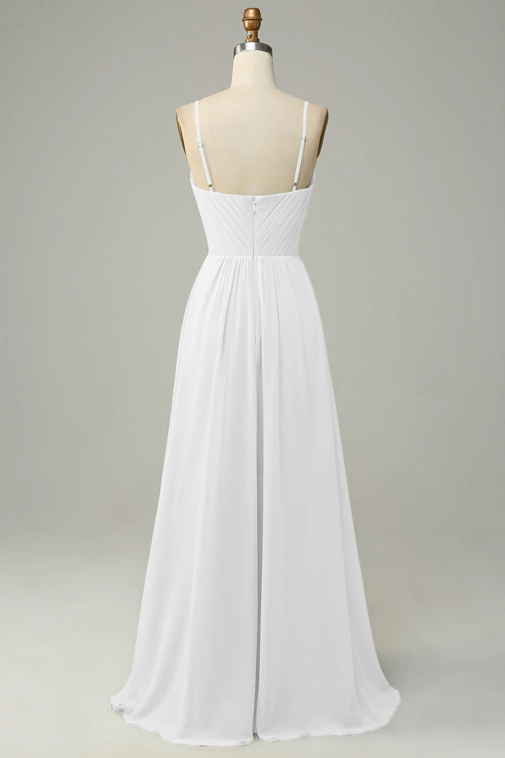 Twilight Spaghetti Straps Sleeveless Long Bridesmaid Dress