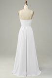 Twilight Spaghetti Straps Sleeveless Long Bridesmaid Dress