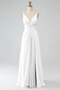 Load image into Gallery viewer, A-Line Twilight Spaghetti Straps Pleated Chiffon Long Bridesmaid Dress