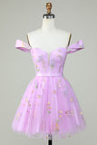 Cute A Line Sweetheart Champagne Short Formal Dress