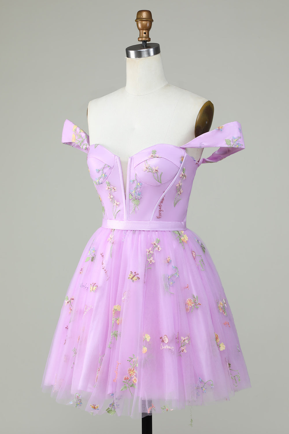 Champagne Cute A Line Sweetheart Short Formal Dress