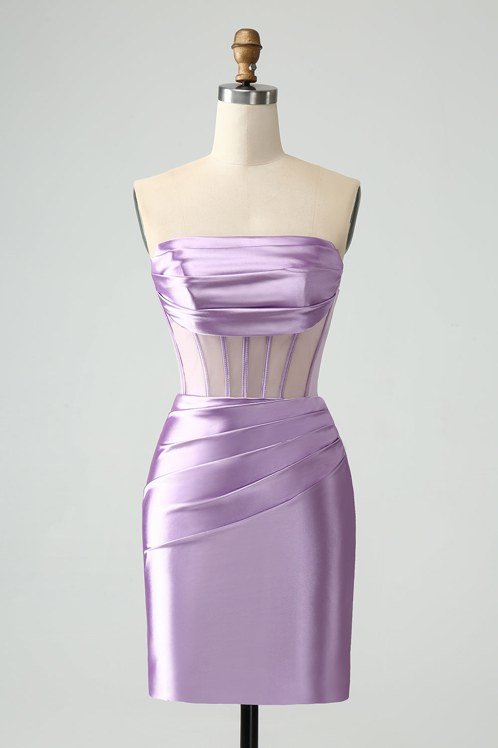 Dark Green Corset Strapless Bodycon Short Cocktail Dress