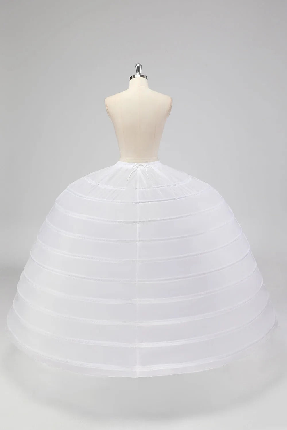 10 Hoop Tulle Ball Gown Petticoat Floor Length Crinoline Underskirt for Quinceanera Dress