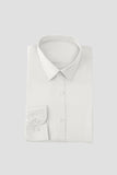 White Men's Long Sleeves Suit Shirt