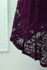 Load image into Gallery viewer, Asymmetrical Grape Lace Dress