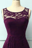 Load image into Gallery viewer, Asymmetrical Grape Lace Dress