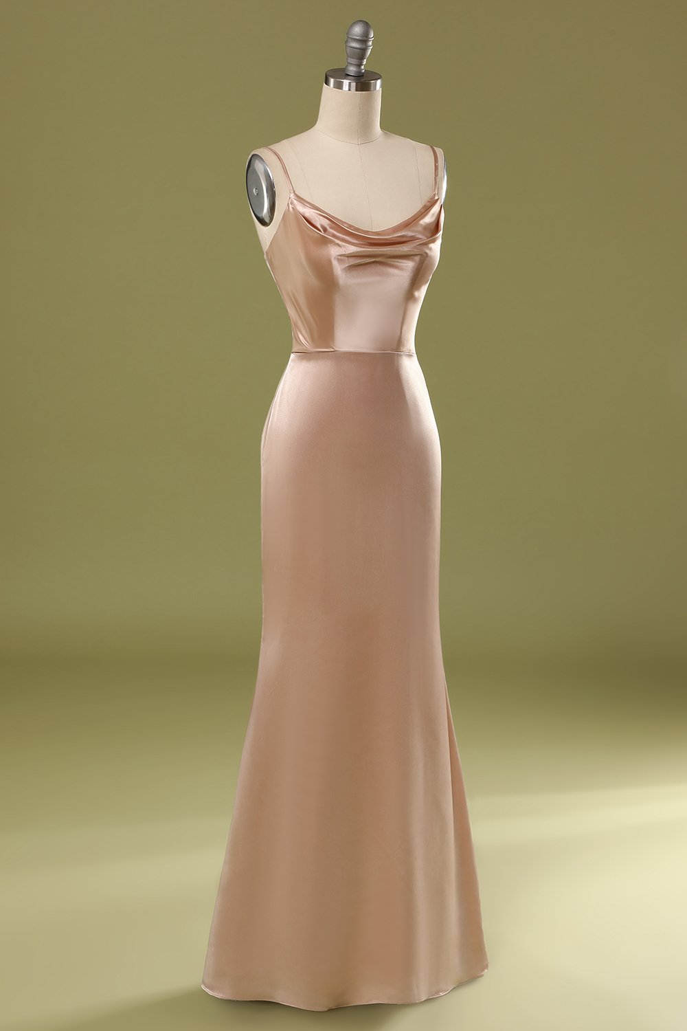 Champagne Satin Dress