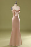 Champagne Satin Dress
