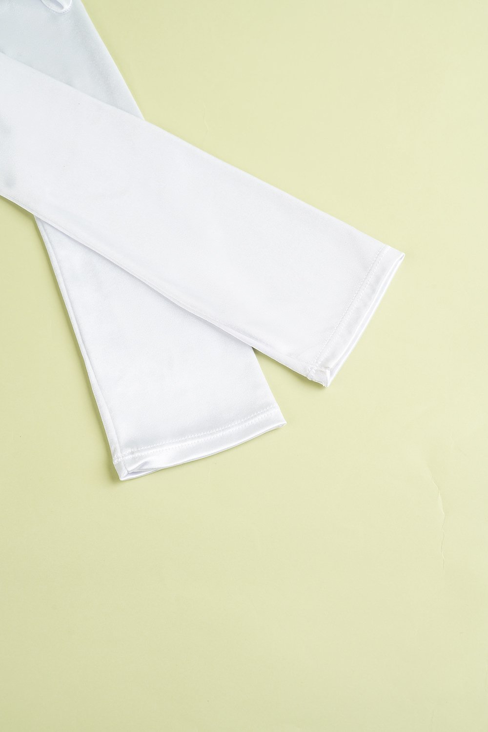 White 1920s Party Gloves